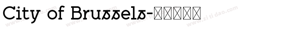 City of Brussels字体转换